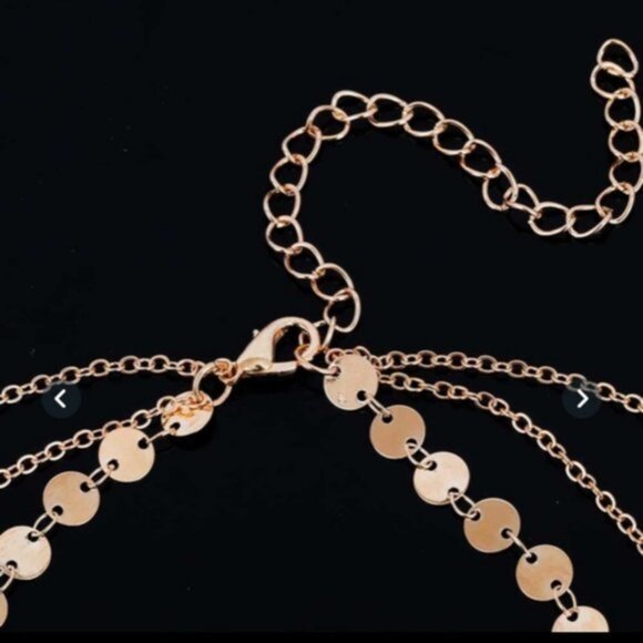 3 for 30 $ MULTI LAYER Dove/Sequin Necklace - Picture 4 of 10